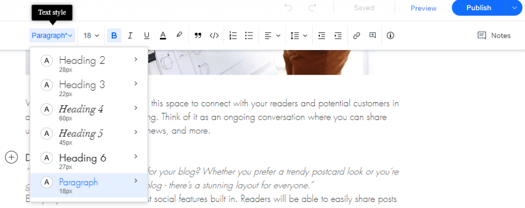 How to Add Heading Tags with Wix
